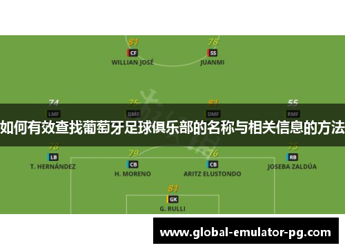 如何有效查找葡萄牙足球俱乐部的名称与相关信息的方法 如何有效查找葡萄牙足球俱乐部的名称与相关信息的方法